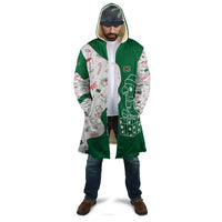 Dominica Christmas Cloak with Parrot Gift Box and Festive Pattern Design - Wonder Print Shop