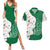 Dominica Christmas Couples Matching Summer Maxi Dress and Hawaiian Shirt with Parrot Gift Box and Festive Pattern Design - Wonder Print Shop