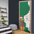 Dominica Christmas Door Cover with Parrot Gift Box and Festive Pattern Design - Wonder Print Shop