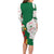 Dominica Christmas Family Matching Long Sleeve Bodycon Dress and Hawaiian Shirt with Parrot Gift Box and Festive Pattern Design - Wonder Print Shop