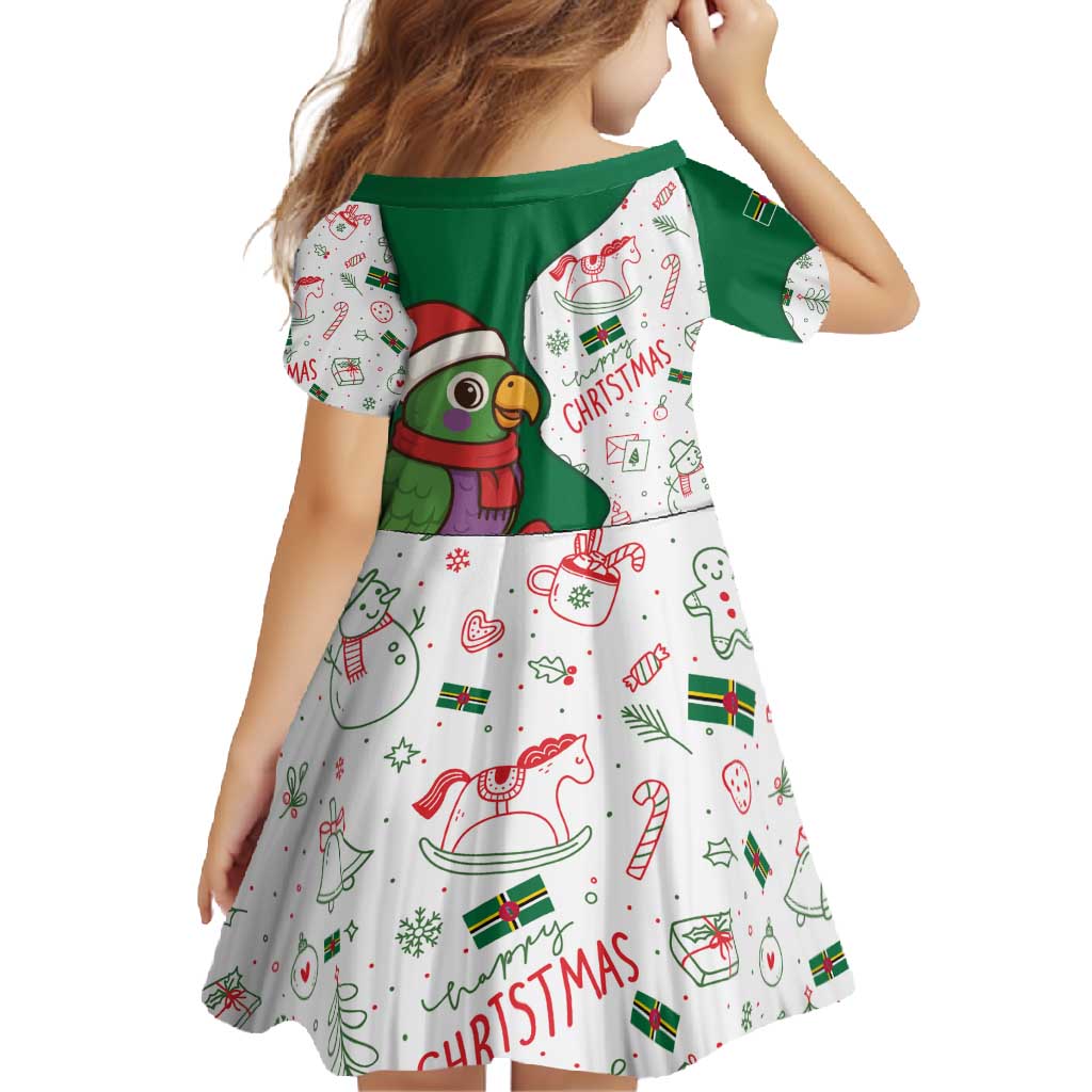 Dominica Christmas Family Matching Mermaid Dress and Hawaiian Shirt with Parrot Gift Box and Festive Pattern Design - Wonder Print Shop