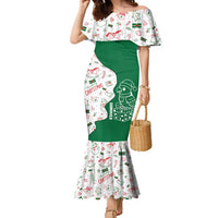 Dominica Christmas Family Matching Mermaid Dress and Hawaiian Shirt with Parrot Gift Box and Festive Pattern Design - Wonder Print Shop