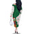 Dominica Christmas Family Matching Off The Shoulder Long Sleeve Dress and Hawaiian Shirt with Parrot Gift Box and Festive Pattern Design - Wonder Print Shop