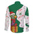 Dominica Christmas Family Matching Off Shoulder Maxi Dress and Hawaiian Shirt with Parrot Gift Box and Festive Pattern Design - Wonder Print Shop