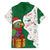 Dominica Christmas Family Matching Short Sleeve Bodycon Dress and Hawaiian Shirt with Parrot Gift Box and Festive Pattern Design - Wonder Print Shop