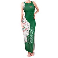 Dominica Christmas Family Matching Tank Maxi Dress and Hawaiian Shirt with Parrot Gift Box and Festive Pattern Design - Wonder Print Shop