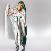 Dominica Christmas Hooded Blanket with Parrot Gift Box and Festive Pattern Design - Wonder Print Shop