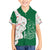 Dominica Christmas Kid Hawaiian Shirt with Parrot Gift Box and Festive Pattern Design - Wonder Print Shop