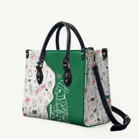 Dominica Christmas Leather Bag with Parrot Gift Box and Festive Pattern Design - Wonder Print Shop