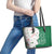Dominica Christmas Leather Tote Bag with Parrot Gift Box and Festive Pattern Design - Wonder Print Shop