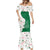 Dominica Christmas Mermaid Dress with Parrot Gift Box and Festive Pattern Design - Wonder Print Shop
