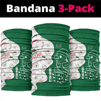 Dominica Christmas Neck Gaiter with Parrot Gift Box and Festive Pattern Design - Wonder Print Shop