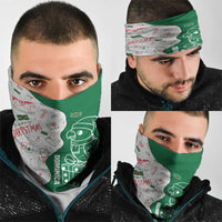 Dominica Christmas Neck Gaiter with Parrot Gift Box and Festive Pattern Design - Wonder Print Shop