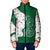 Dominica Christmas Padded Jacket with Parrot Gift Box and Festive Pattern Design - Wonder Print Shop