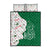 Dominica Christmas Quilt Bed Set with Parrot Gift Box and Festive Pattern Design - Wonder Print Shop