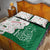 Dominica Christmas Quilt Bed Set with Parrot Gift Box and Festive Pattern Design - Wonder Print Shop