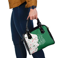 Dominica Christmas Shoulder Handbag with Parrot Gift Box and Festive Pattern Design - Wonder Print Shop