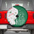 Dominica Christmas Spare Tire Cover with Parrot Gift Box and Festive Pattern Design - Wonder Print Shop