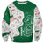 Dominica Christmas Sweatshirt with Parrot Gift Box and Festive Pattern Design - Wonder Print Shop