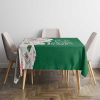 Dominica Christmas Tablecloth with Parrot Gift Box and Festive Pattern Design - Wonder Print Shop