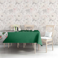 Dominica Christmas Tablecloth with Parrot Gift Box and Festive Pattern Design - Wonder Print Shop