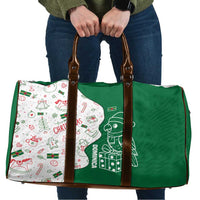 Dominica Christmas Travel Bag with Parrot Gift Box and Festive Pattern Design - Wonder Print Shop