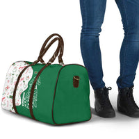 Dominica Christmas Travel Bag with Parrot Gift Box and Festive Pattern Design - Wonder Print Shop