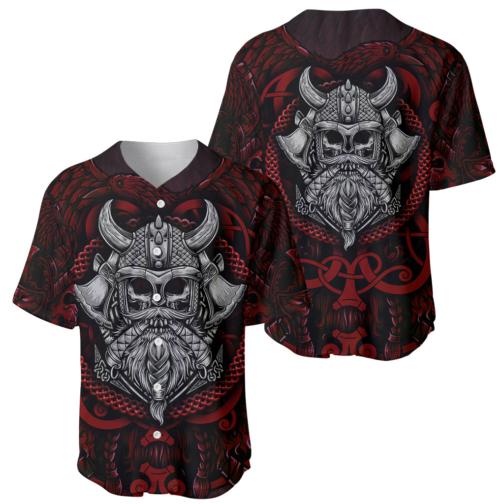 Blood Of Viking Warrior Baseball Jersey - Wonder Print Shop