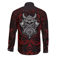 Blood Of Viking Warrior Family Matching Long Sleeve Bodycon Dress and Hawaiian Shirt - Wonder Print Shop