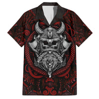 Blood Of Viking Warrior Family Matching Short Sleeve Bodycon Dress and Hawaiian Shirt - Wonder Print Shop