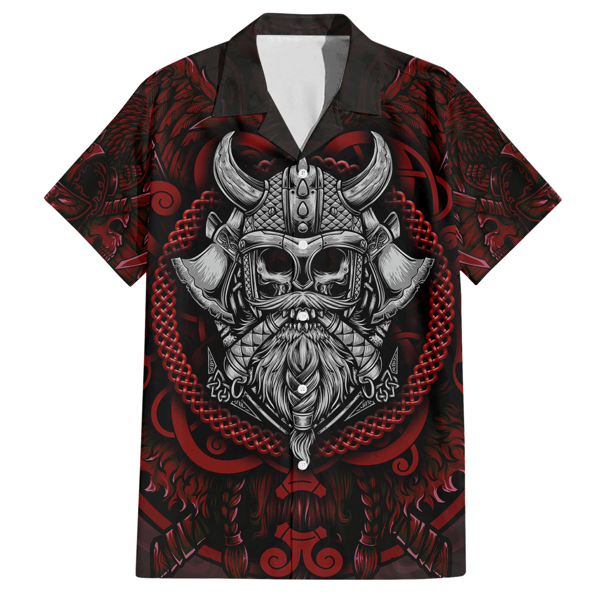 Blood Of Viking Warrior Hawaiian Shirt - Wonder Print Shop