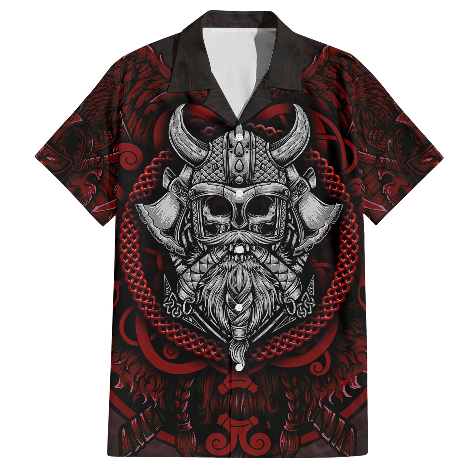 Blood Of Viking Warrior Hawaiian Shirt - Wonder Print Shop
