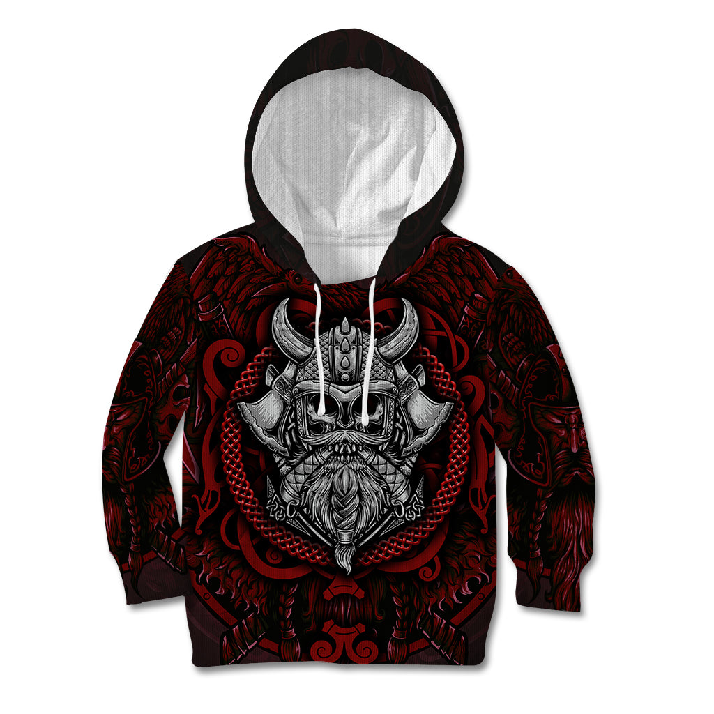 Blood Of Viking Warrior Kid Hoodie - Wonder Print Shop