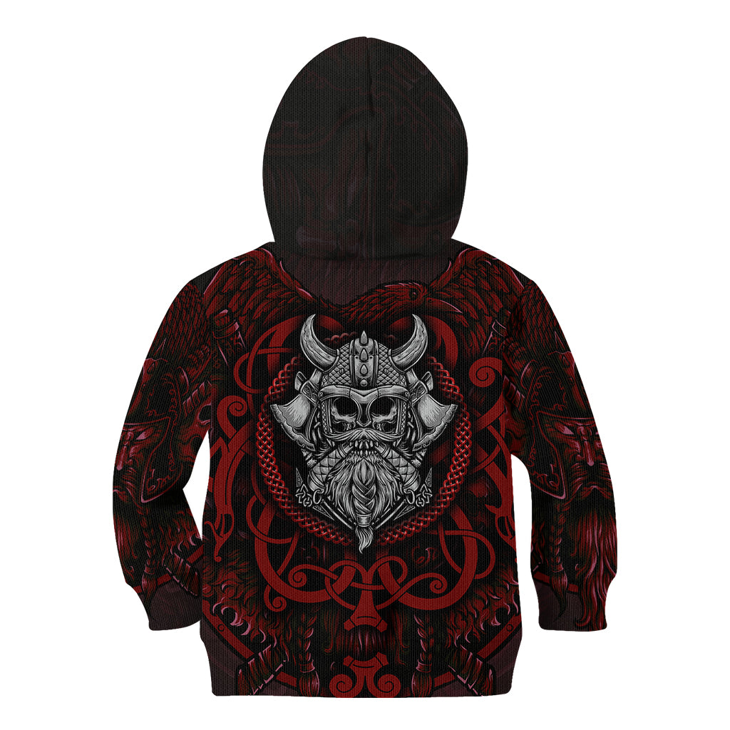 Blood Of Viking Warrior Kid Hoodie - Wonder Print Shop