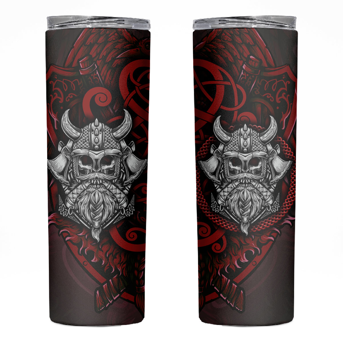 Blood Of Viking Warrior Skinny Tumbler - Wonder Print Shop