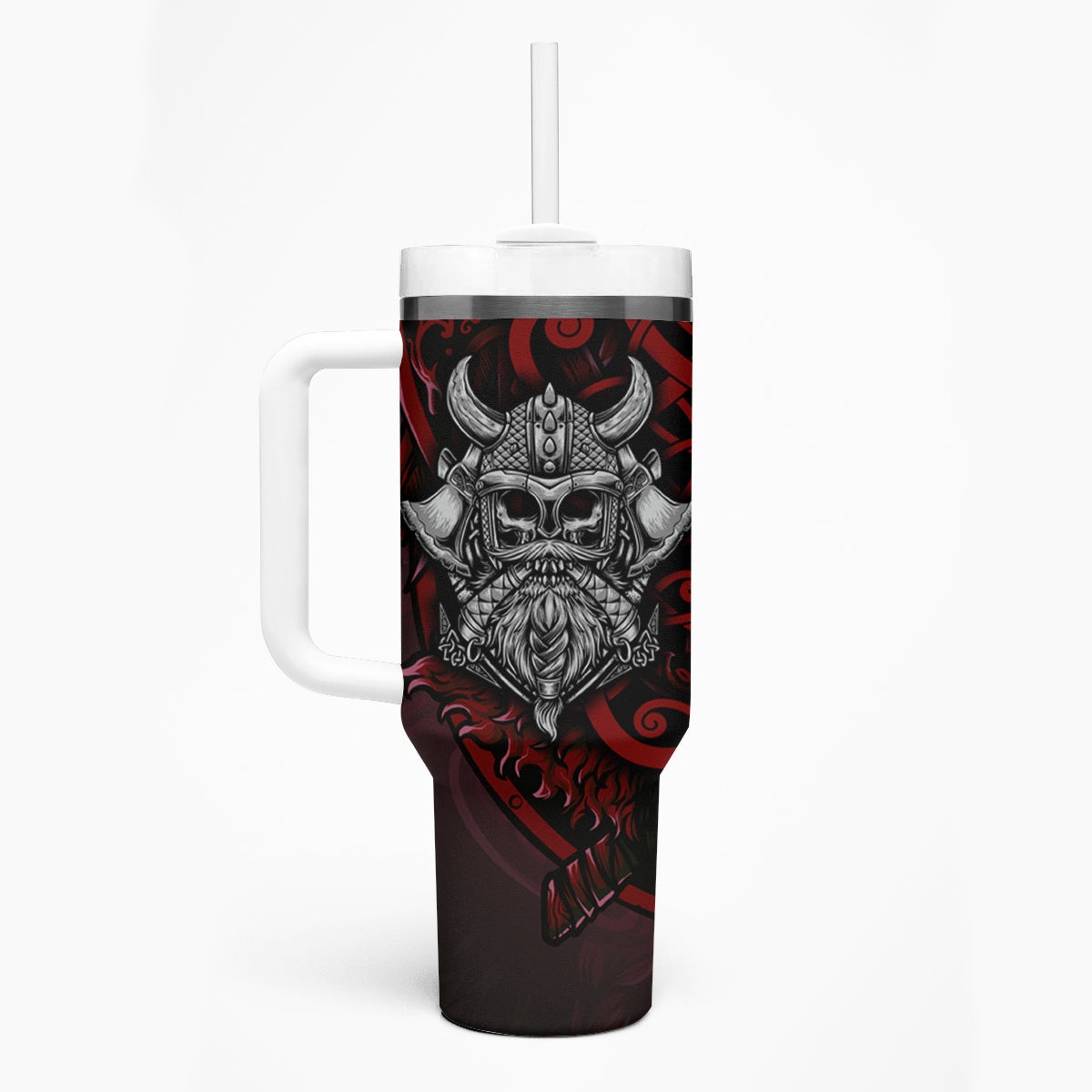Blood Of Viking Warrior Tumbler With Handle - Wonder Print Shop