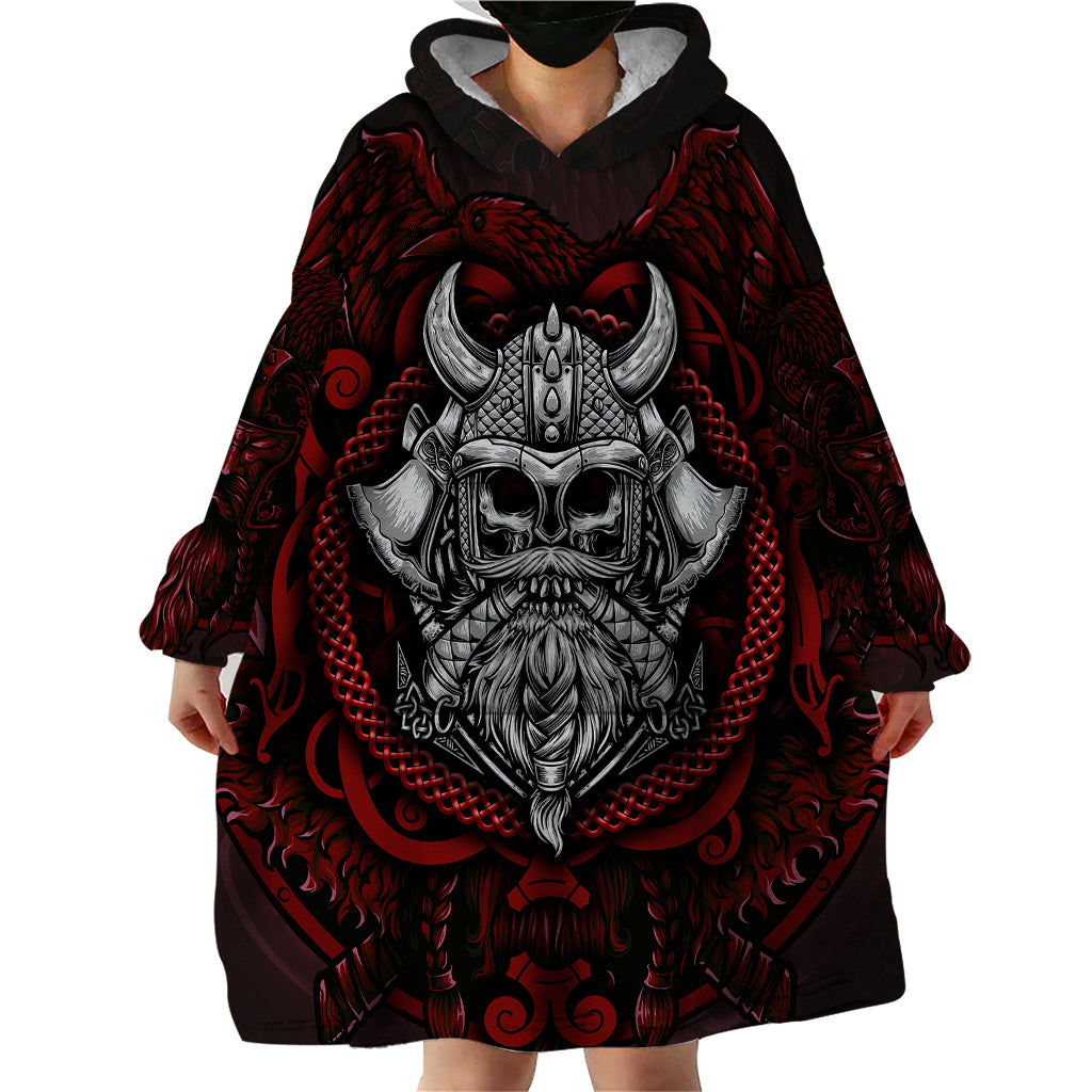 Blood Of Viking Warrior Wearable Blanket Hoodie - Wonder Print Shop
