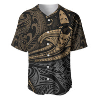 Polynesian Baseball Jersey Hammerhead Shark Tribal Pattern - Wonder Print Shop