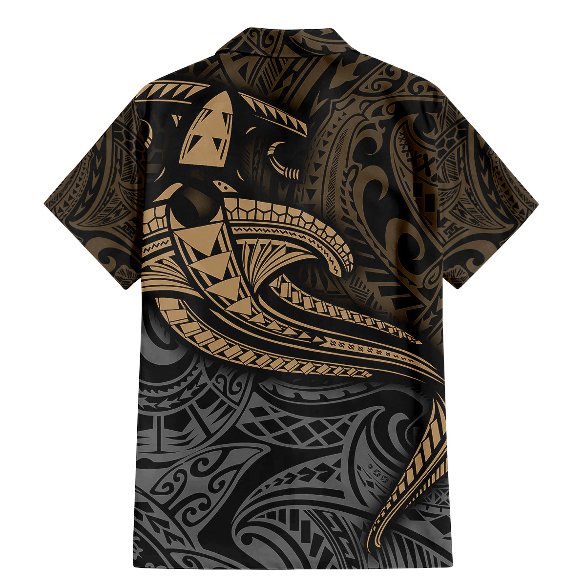 Polynesian Family Matching Mermaid Dress and Hawaiian Shirt Hammerhead Shark Tribal Pattern - Wonder Print Shop