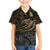 Polynesian Kid Hawaiian Shirt Hammerhead Shark Tribal Pattern - Wonder Print Shop