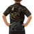 Polynesian Kid Hawaiian Shirt Hammerhead Shark Tribal Pattern - Wonder Print Shop