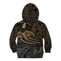 Polynesian Kid Hoodie Hammerhead Shark Tribal Pattern - Wonder Print Shop