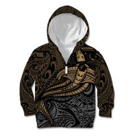 Polynesian Kid Hoodie Hammerhead Shark Tribal Pattern - Wonder Print Shop