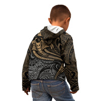 Polynesian Kid Hoodie Hammerhead Shark Tribal Pattern - Wonder Print Shop