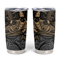Polynesian Tumbler Cup Hammerhead Shark Tribal Pattern - Wonder Print Shop