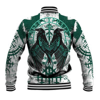 Winged Wisdom Of Viking Baseball Jacket Hugin, Munin, and the Vegvisir - Wonder Print Shop