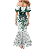 Winged Wisdom Of Viking Mermaid Dress Hugin, Munin, and the Vegvisir - Wonder Print Shop