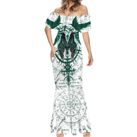 Winged Wisdom Of Viking Mermaid Dress Hugin, Munin, and the Vegvisir - Wonder Print Shop