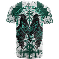 Winged Wisdom Of Viking T Shirt Hugin, Munin, and the Vegvisir - Wonder Print Shop