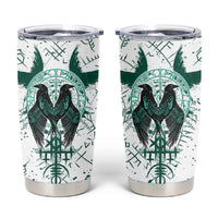 Winged Wisdom Of Viking Tumbler Cup Hugin, Munin, and the Vegvisir - Wonder Print Shop